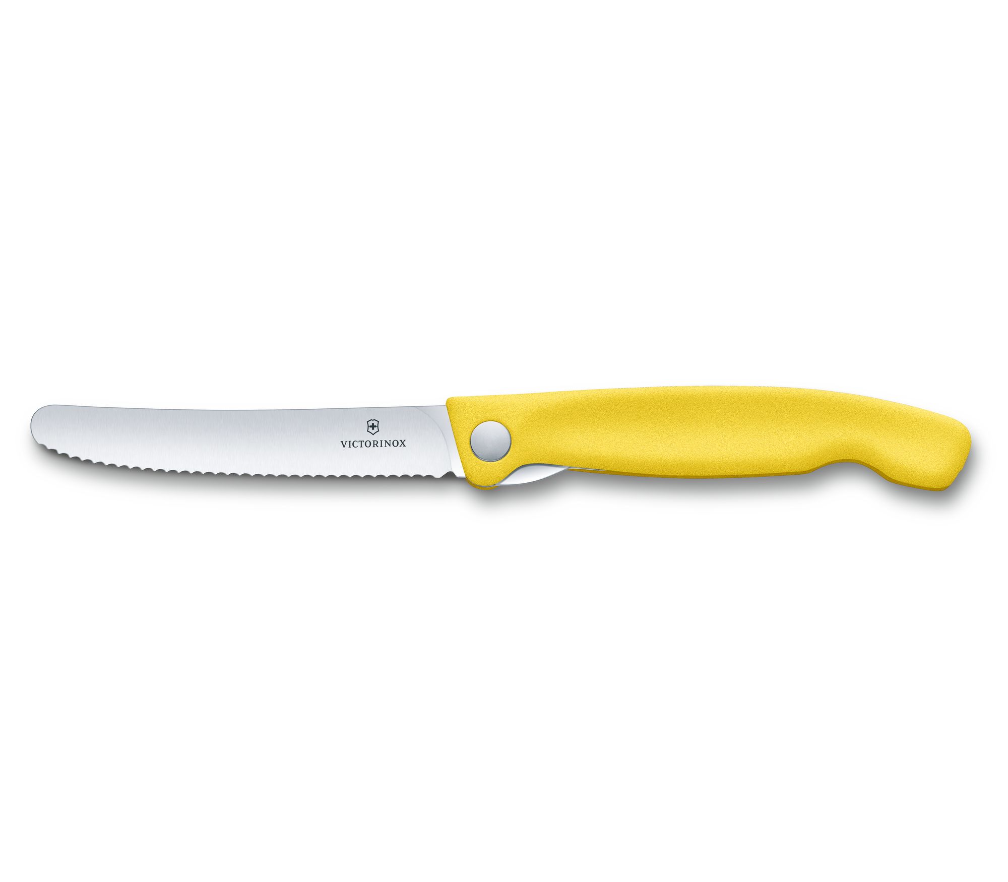 Victorinox Swiss Classic Faltbares Gemüsemesser glatt Gelb 
