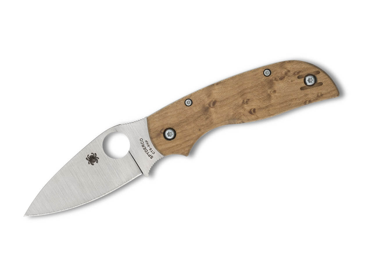Spyderco Chaparral SLIPIT Birdseye Maple C152NLWD Klinge, Messer, Waffe, Dolch