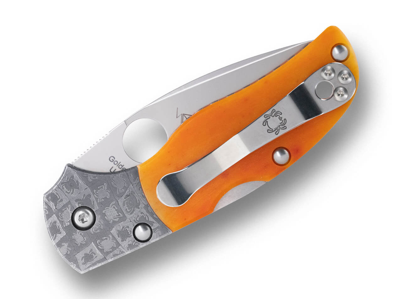 Spyderco Native 5 50th Anniversary S90V Amber Bone – Image 1