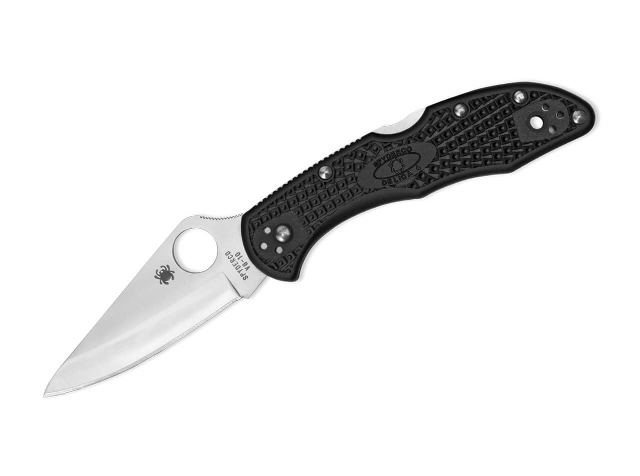 spyderco-delica-4-lightweight-black-plain-01sp035 Spyderco Delica 4 Lightweight Black Plain