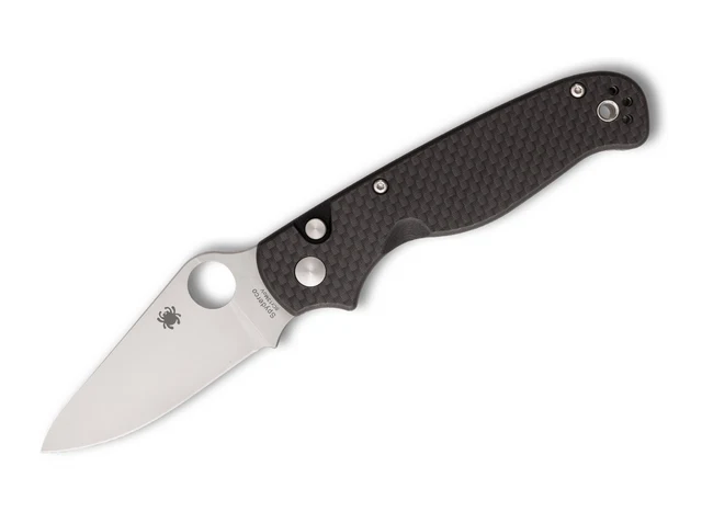 Spyderco ButtonUp CF PlainEdge – Image 1
