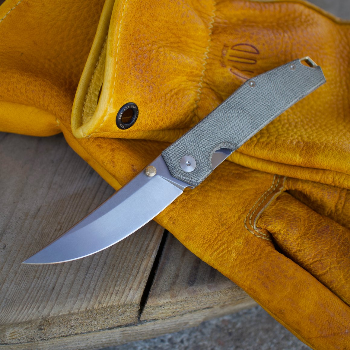 GiantMouse ACE Clyde Micarta green NEW