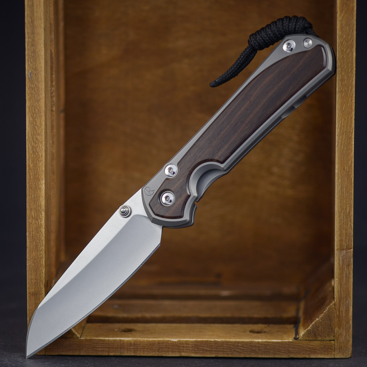 Chris Reeve Large Sebenza 31 – Macassar Ebony Insingo Double Lug Silver Hardware Chris Reeve Large Sebenza 31 – Macassar Ebony Insingo Double Lug Silver Hardware