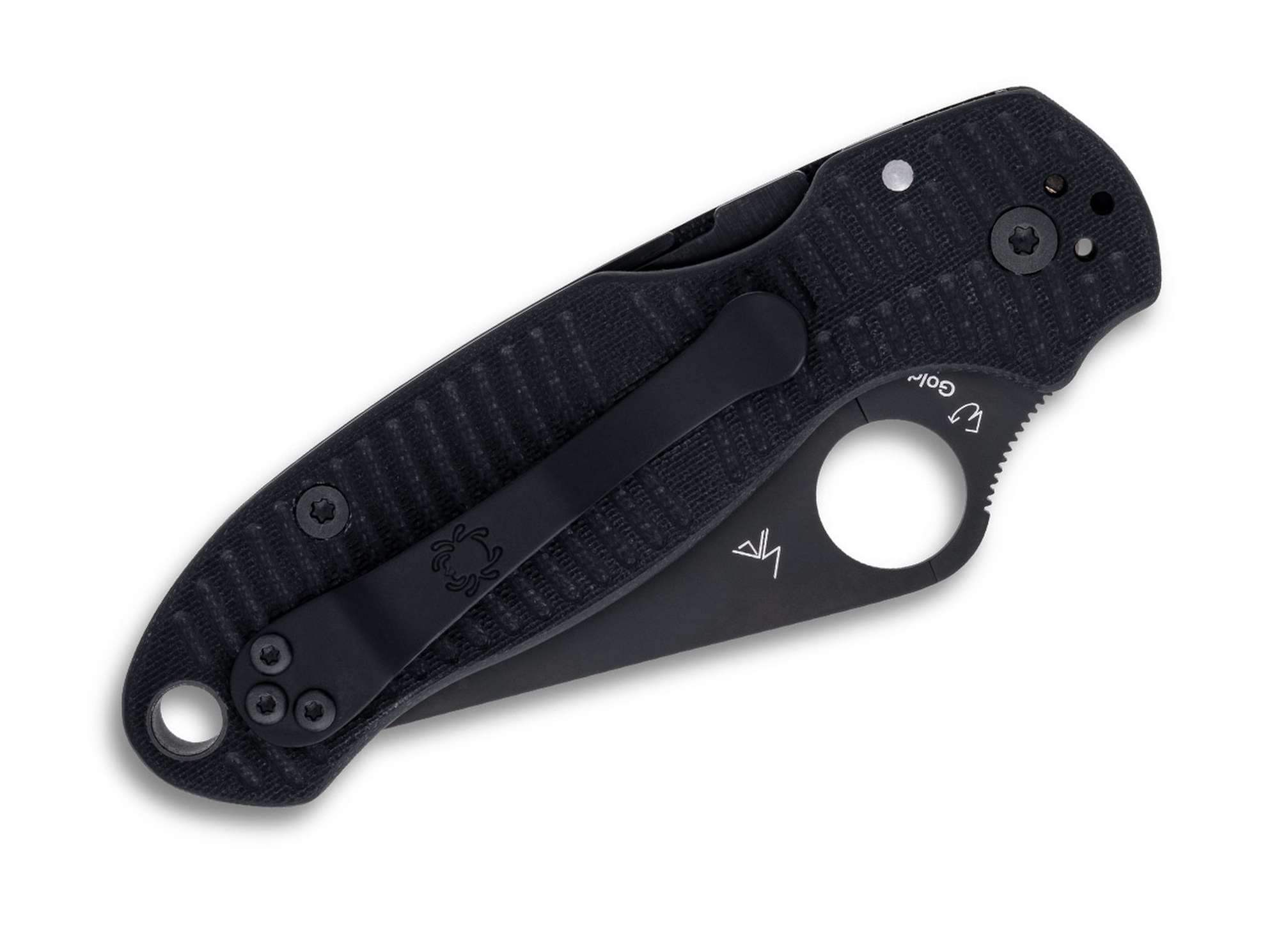 Spyderco Para 3 Salt Black G10 CPM Magnacut Black Blade  – Image 2