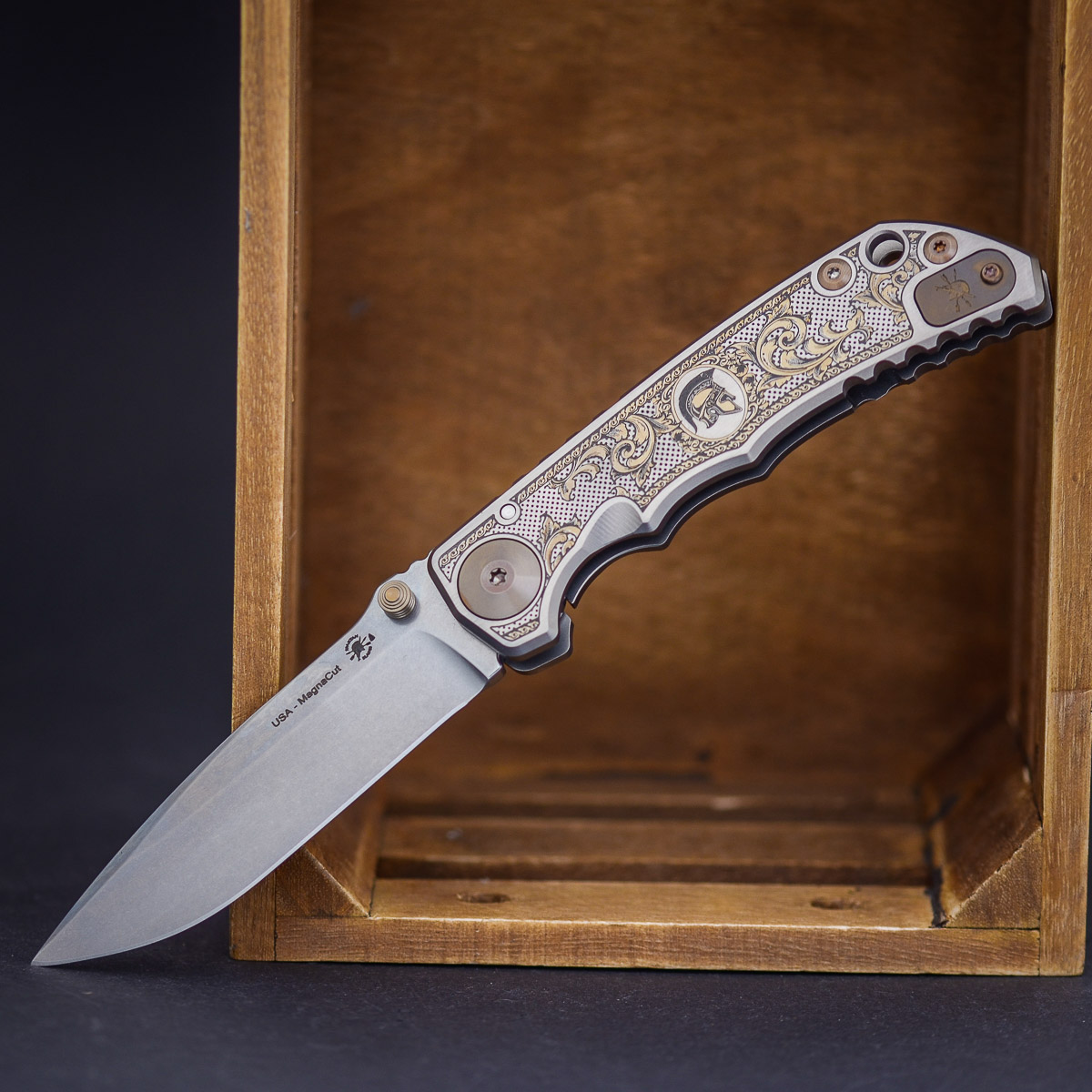 Spartan Blades Harsey Folder 4" Special Edition Flourishes Klinge, Waffe, Messer, Dolch