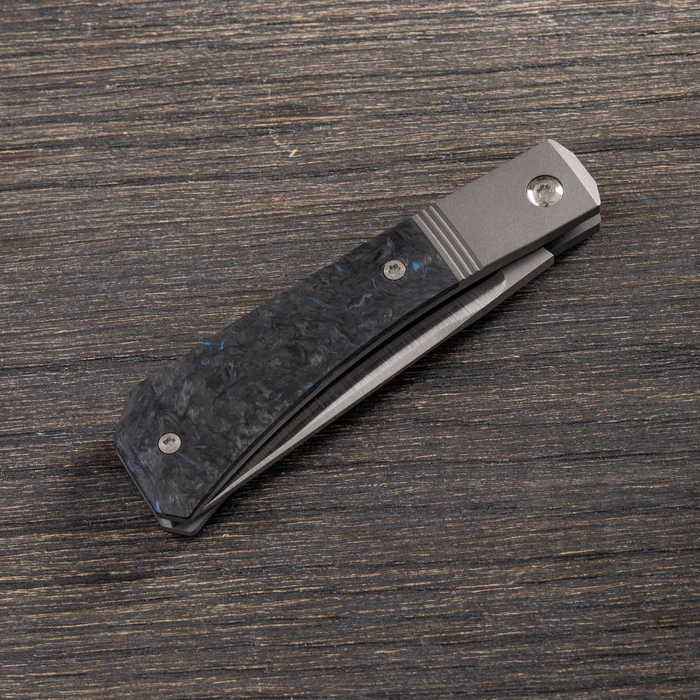 Jack Wolf Knives Pioneer Jack Fat Carbon Dark Matter Blue  – Image 2