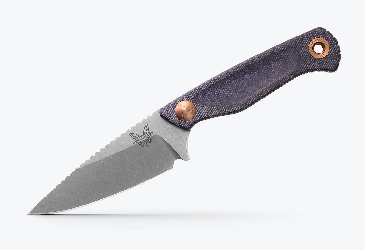 Benchmade 203 Dacian Blue Denim Micarta Klinge, Dolch, Messer, Waffe