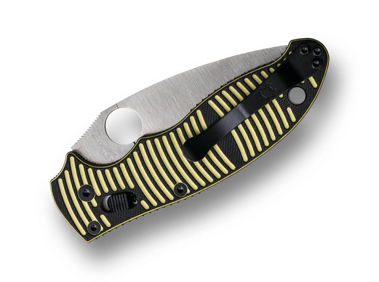 Spyderco Manix 2 Salt MagnaCut Yellow & Black G10 – Image 2