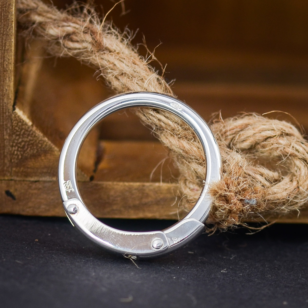 Key Ring 925/- Sterling Silver