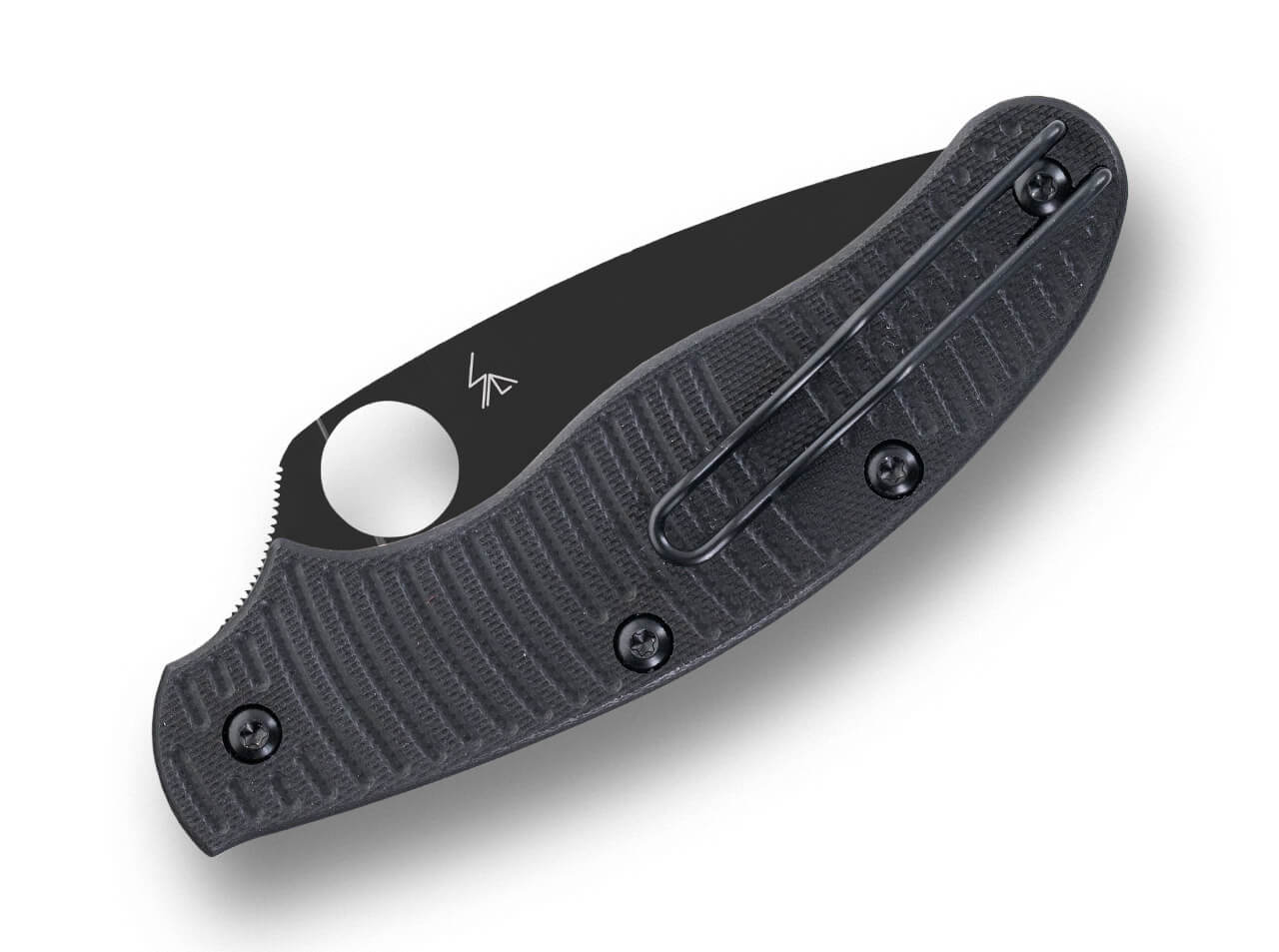 Spyderco UK Penknife Salt Black G10 CPM MagnaCut Black Blade – Image 1