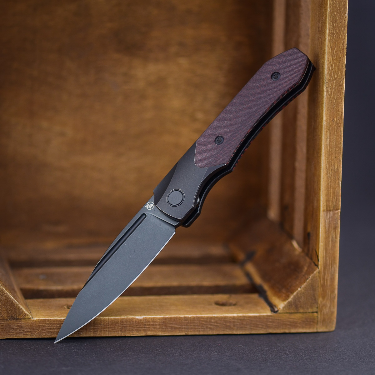 Griffin 1946 Slipjoint Burgundy Carbon Fibre  – Bild 4