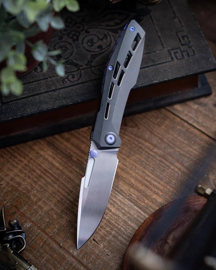 Null Knives Raiden R2 Aero Blurple / Hand Rubbed