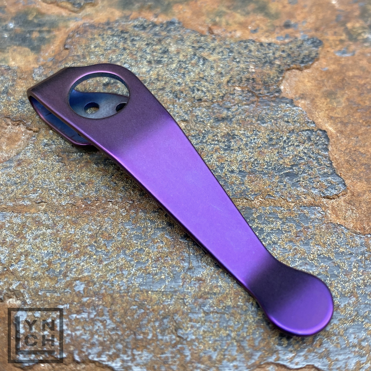 Lynch Deepcarry-Clip Spyderco Para 3 Clip (Lynch Northwest, CL-PM3-RT-ANO-PUR) – Bild 1