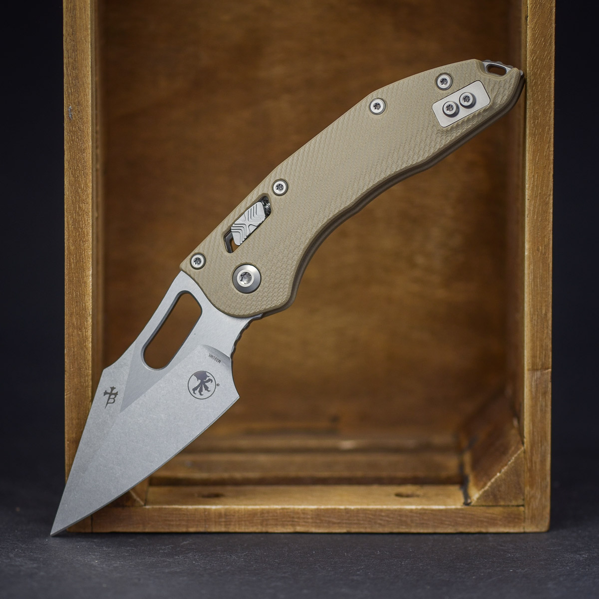 Microtech Stitch S/E RAM - LOK Fluted G10 Tan Standard Klinge, Messer, Waffe, Dolch