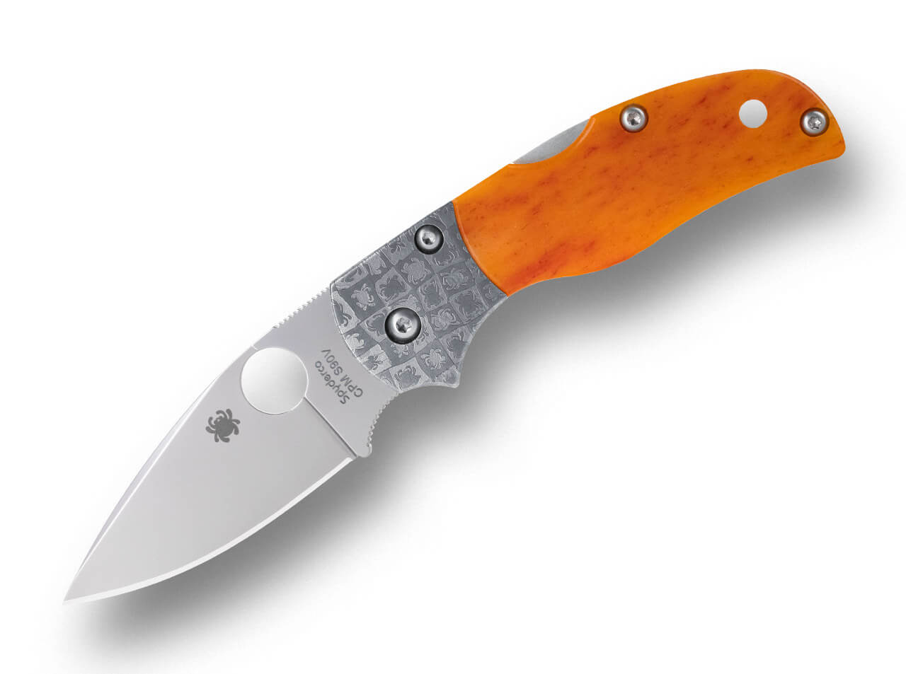 Spyderco Native 5 50th Anniversary S90V Amber Bone – Image 2