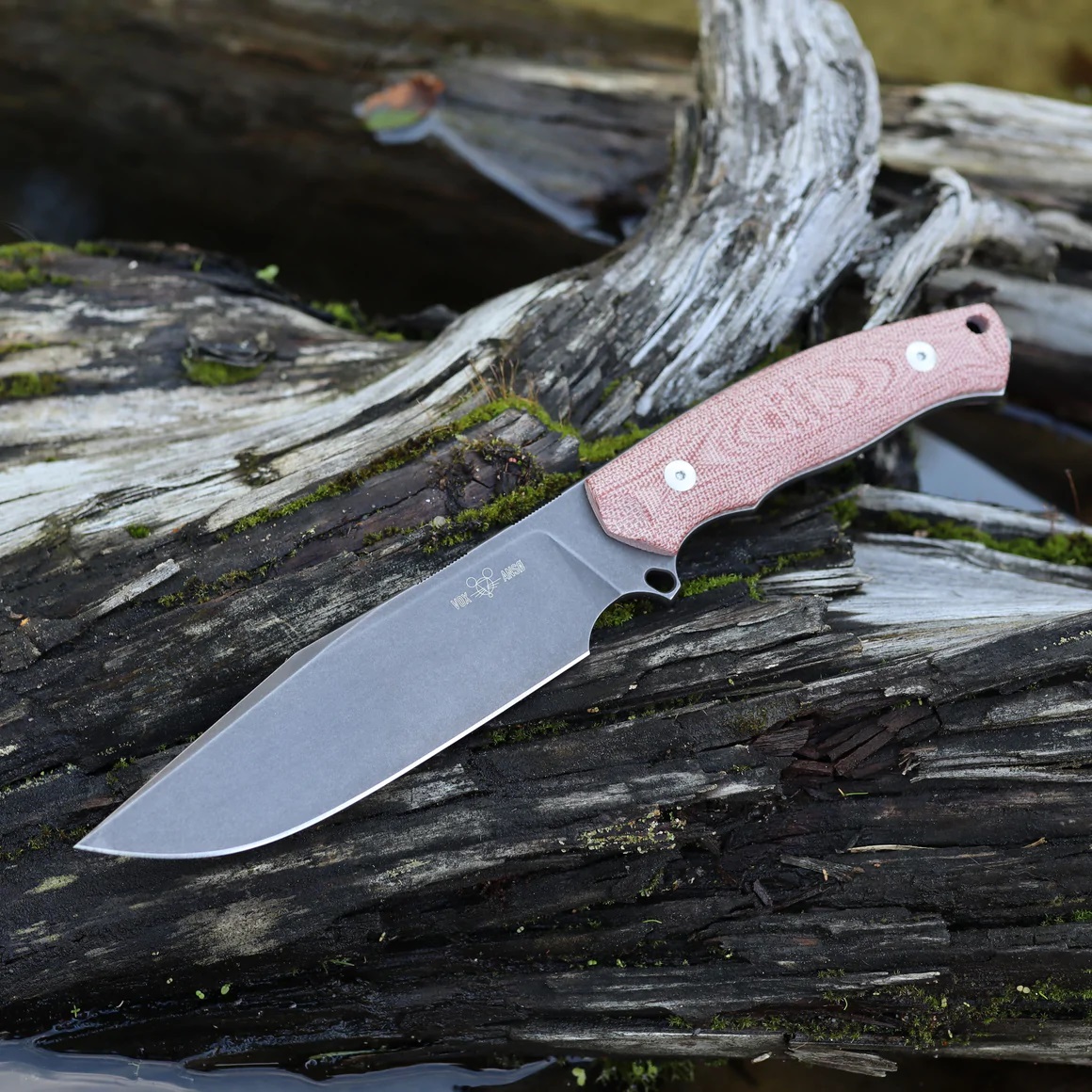 GiantMouse GMF4 - Red Canvas Micarta