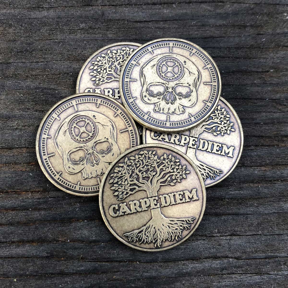 Carpe Diem Mini Coins Set of 5