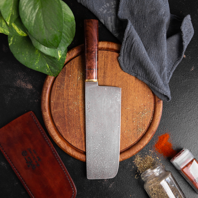 Ramon Hanelt Nakiri 94 Klinge, Messer, Waffe, Schneidbrett, Essen