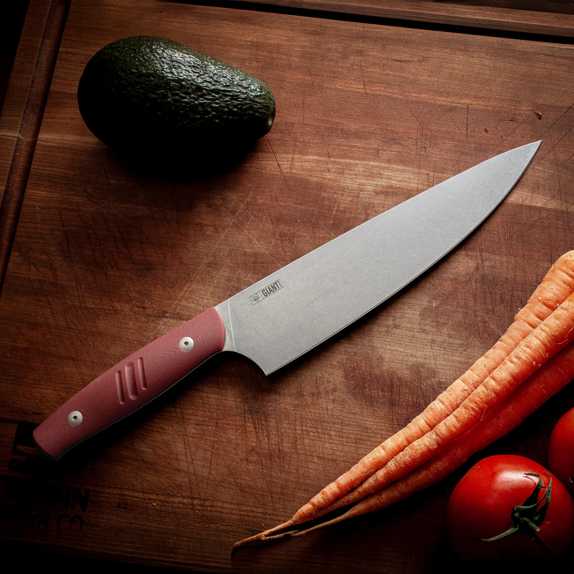 GiantMouse Chef Knife Red G10  – Image 1