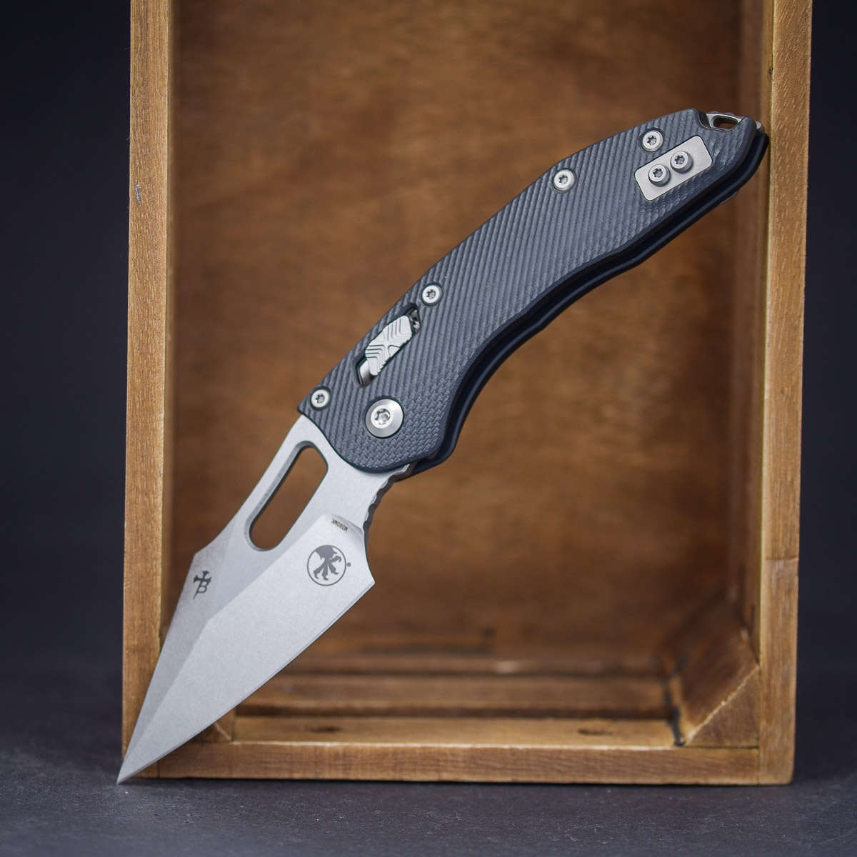 Microtech Stitch S/E RAM - LOK Fluted G10 Black Standard Klinge, Messer, Waffe, Dolch