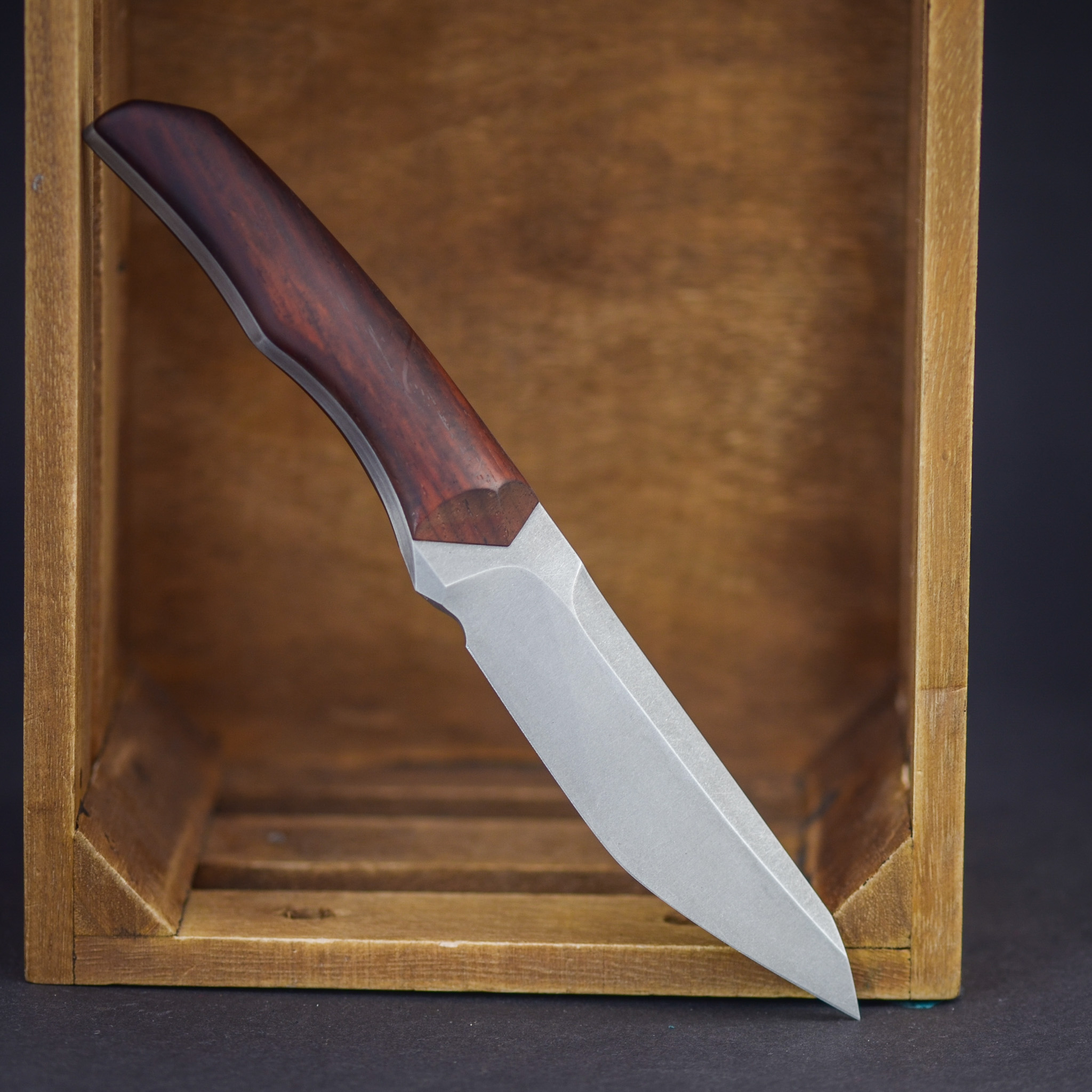 TNT Knives Custom Fixed Suminagashi Cocobolo  – Bild 1