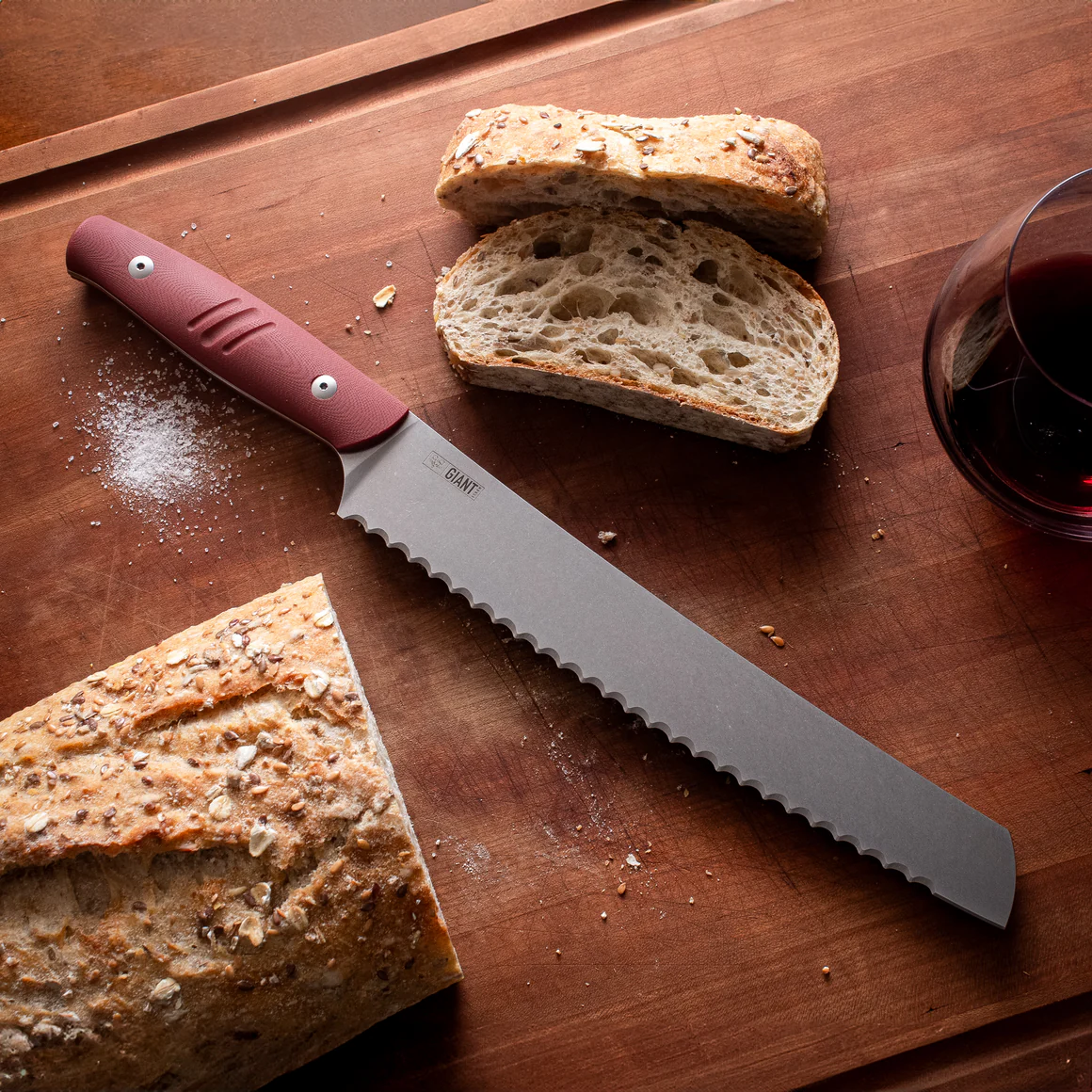 GiantMouse Bread Knife Red G10 – Image 4