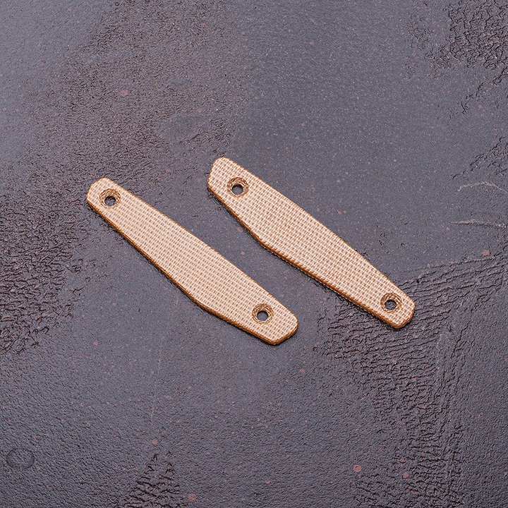 Daily Knives AK1 Inlays Plain Canvas Micarta natural Color: Natural Canvas