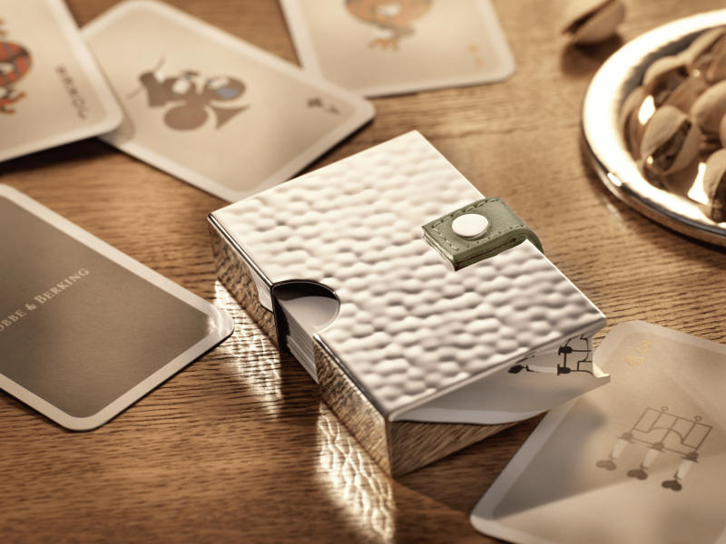 Robbe & Berking Martelé playing card case (90g silver-plated) – Image 4