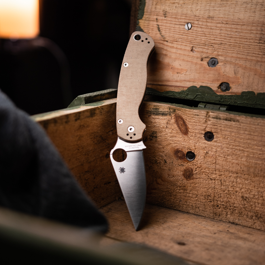 IMG_9644 Spyderco Paramilitary 2 Micarta CruWear