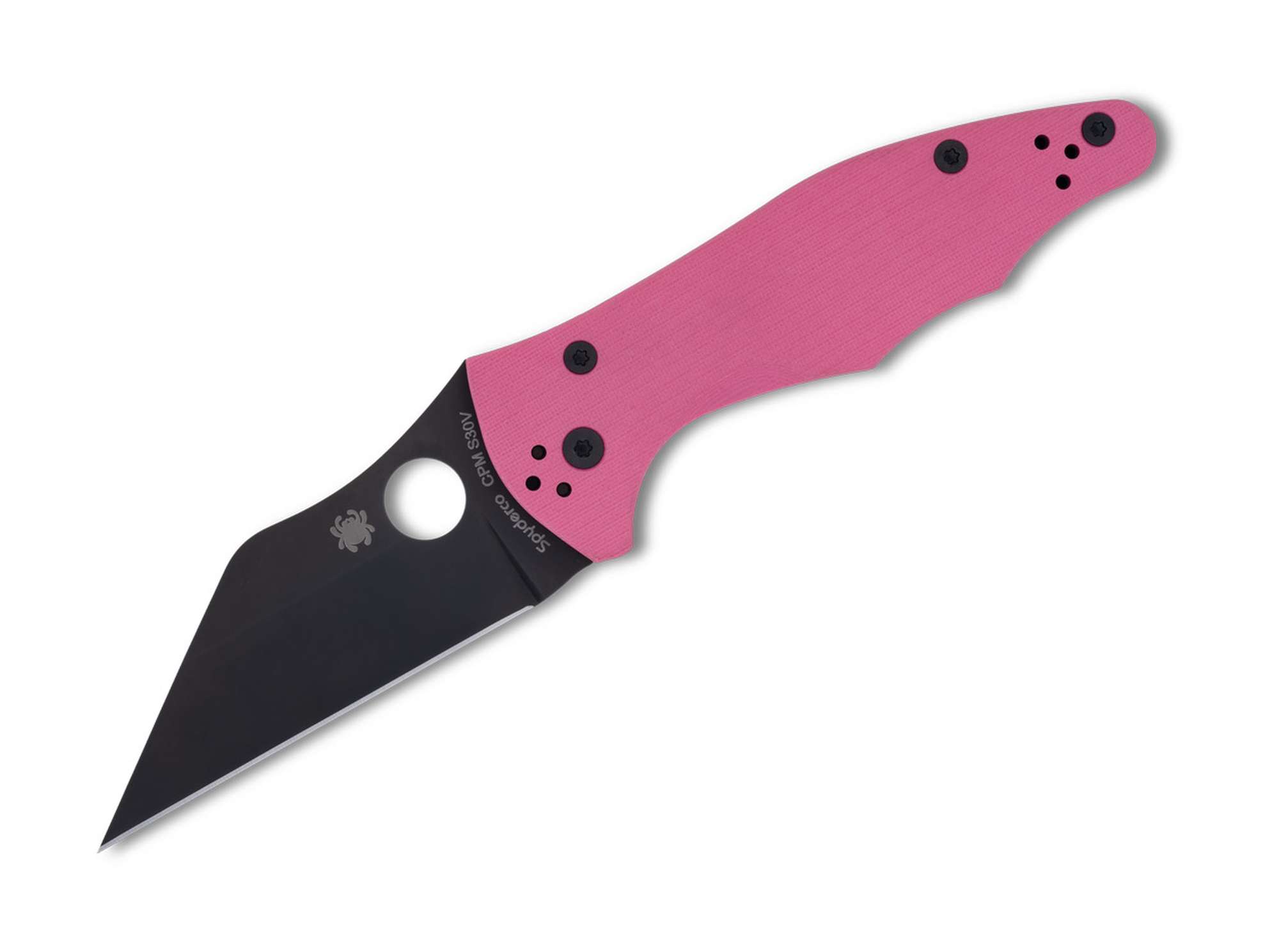 Spyderco Yojimbo 2 Pink G10 Black Blade Sprint Run Spyderco Yojimbo 2 Pink G10 Black Blade Sprint Run