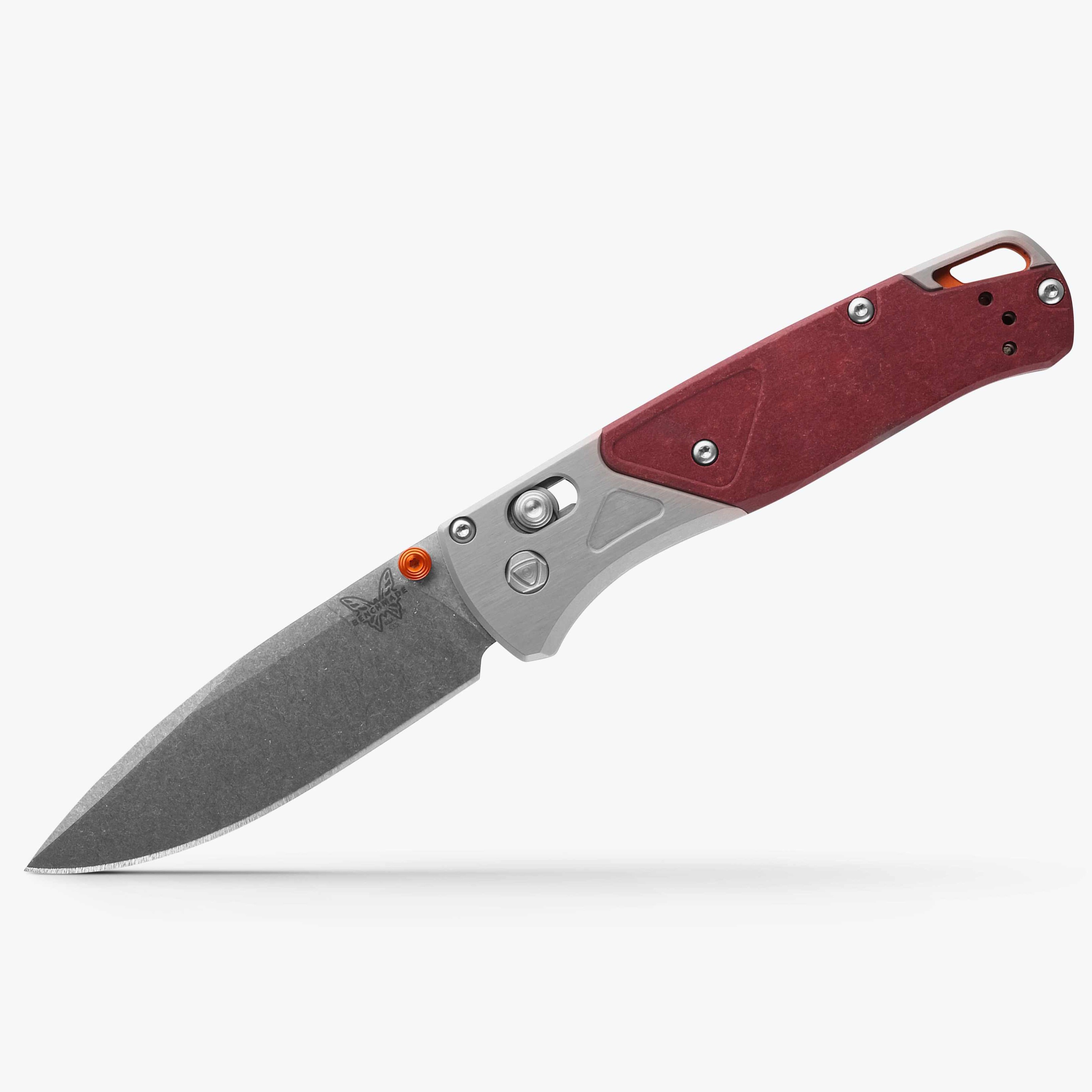 Benchmade 535-09 Bugout Gray/ Red Richlite Klinge, Waffe, Dolch, Messer, Klinge, Waffe, Dolch, Messer