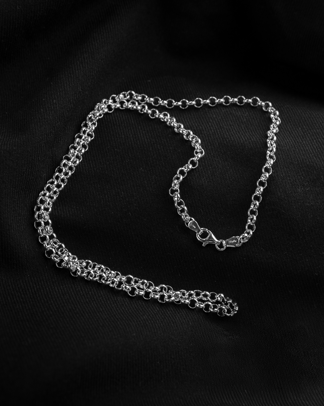 Pea Chain 92/- Sterling Silver – Image 1