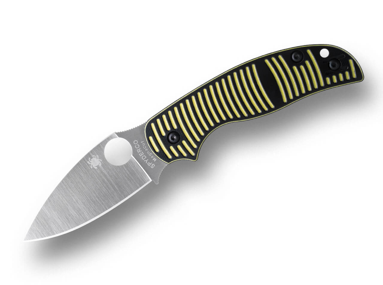 Spyderco Sage 5 Salt MagnaCut Yellow & Black G10 – Image 1