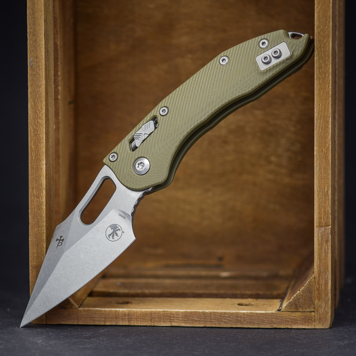 Microtech Stitch S/E RAM - LOK Fluted G10 OD Standard Klinge, Messer, Waffe, Dolch