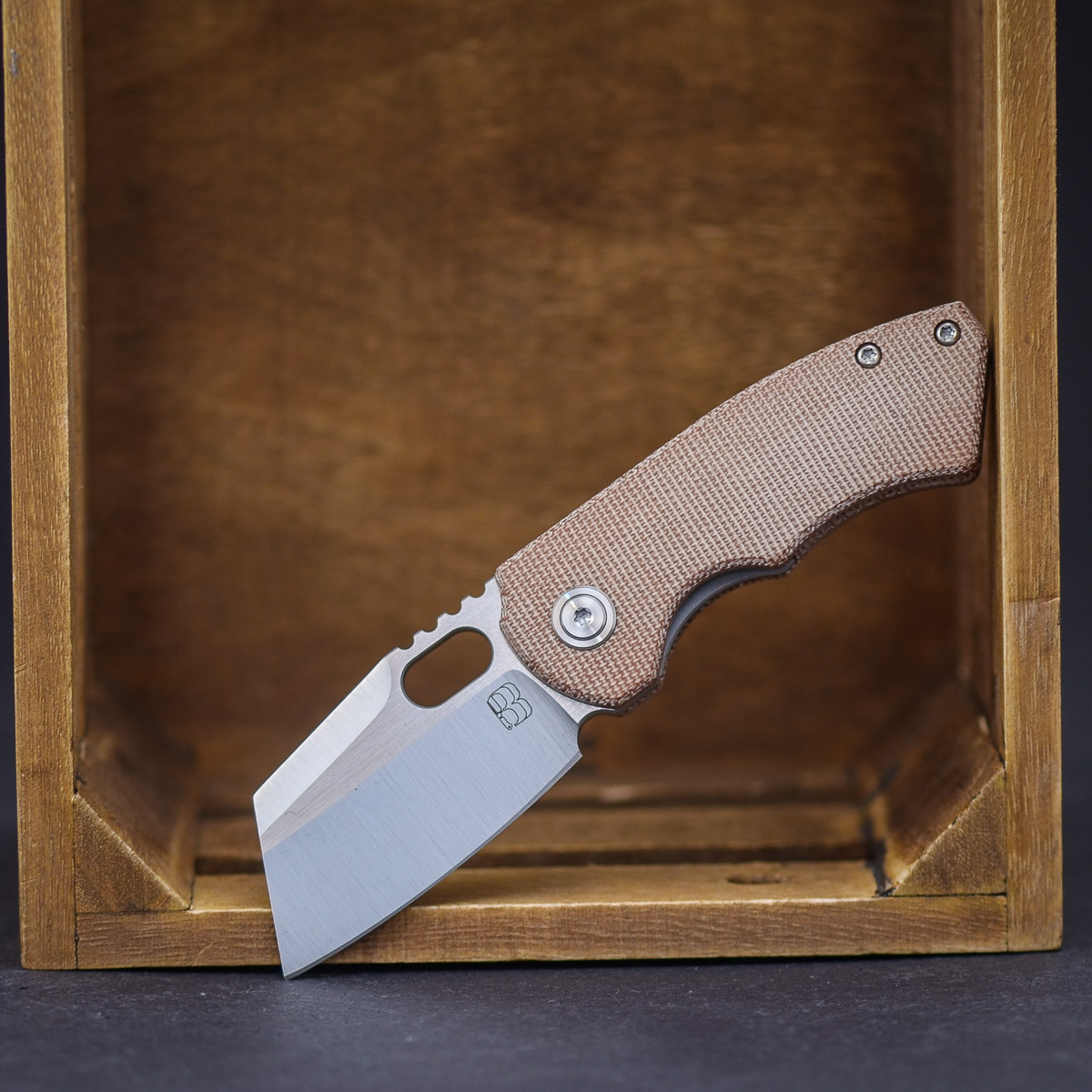 Berbglades Mini SLim 2.0 Micarta Natural Berbglades Mini SLim 2.0 Micarta Natural