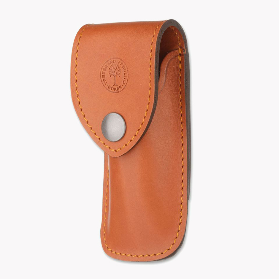 French Leather case brown small
