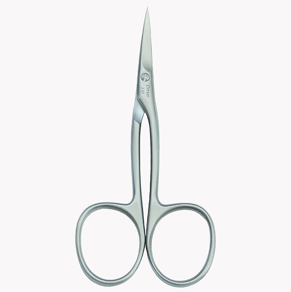 Cuticle scissors stainless brushed