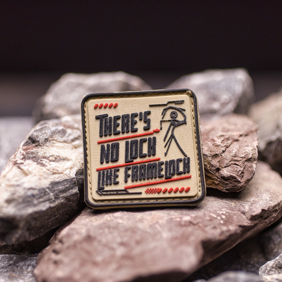 Ruhrpott Outdoor Patch "No Lock like Framelock"