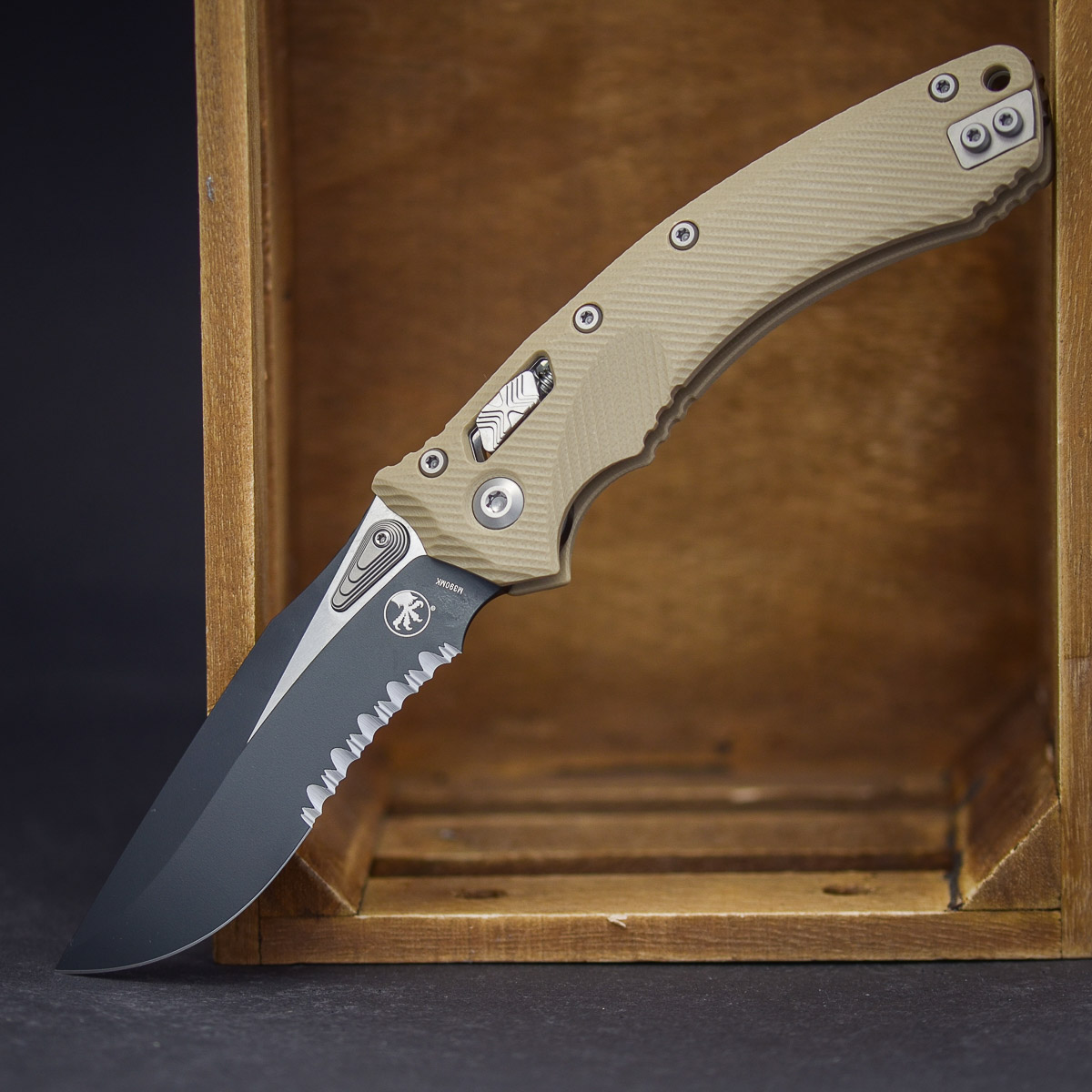 Microtech Amphibian Tan G10 Klinge, Messer, Waffe, Dolch