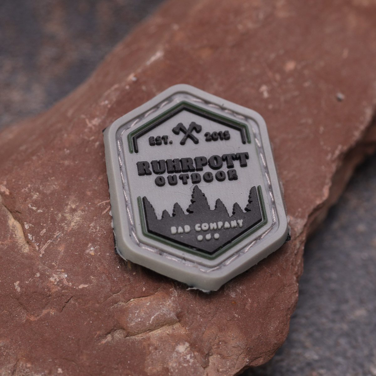 Ruhrpott Outdoor Patch "Bad Company" Small Abzeichen, Logo, Symbol, Armbanduhr