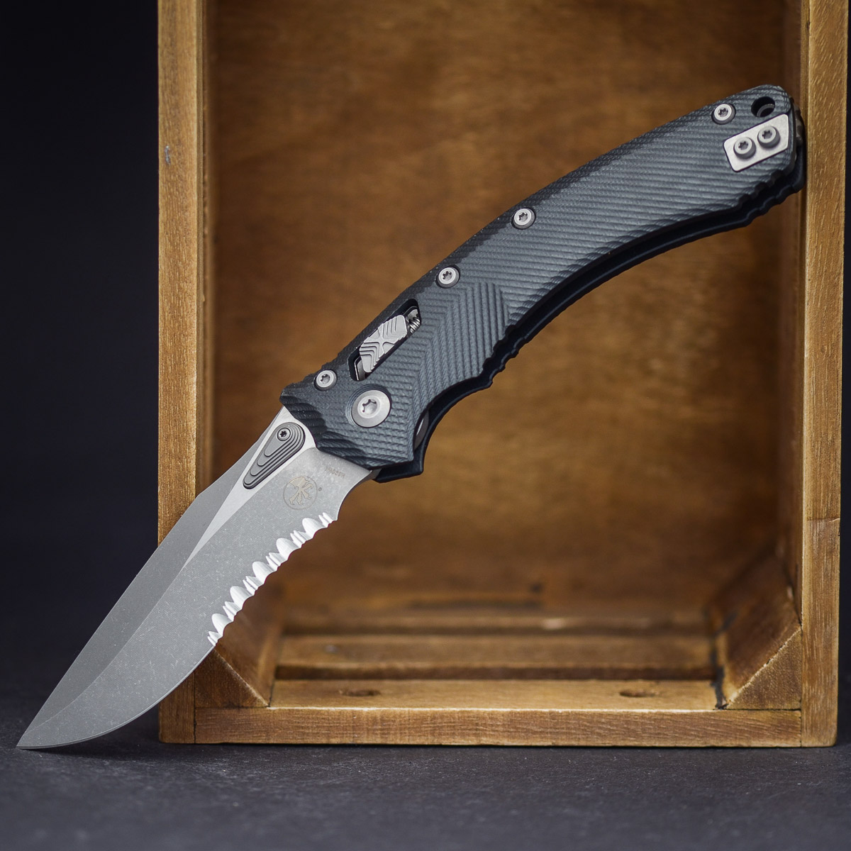 Microtech Amphibian Black G10 Klinge, Waffe, Messer, Dolch