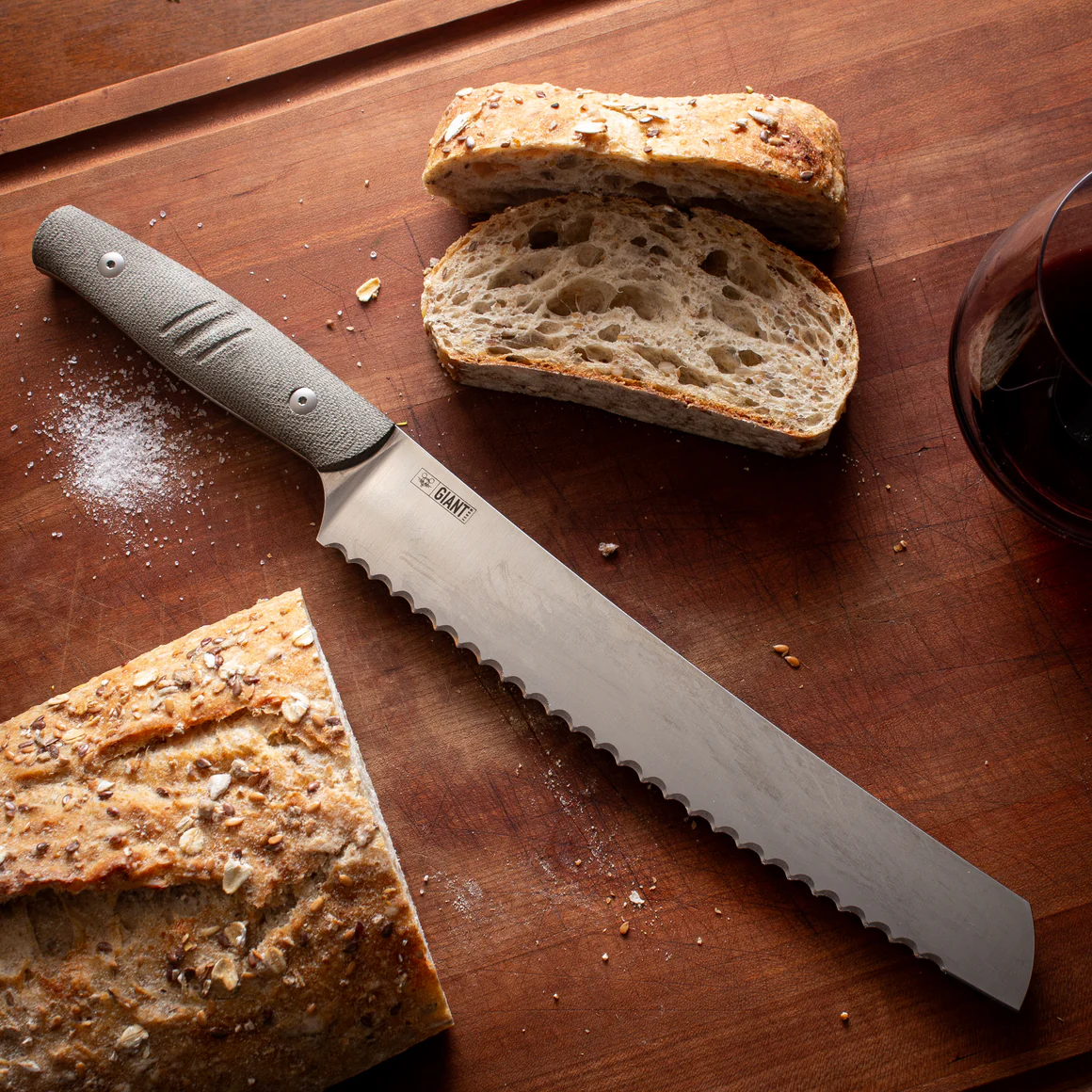 GiantMouse Bread Knife - Green Canvas