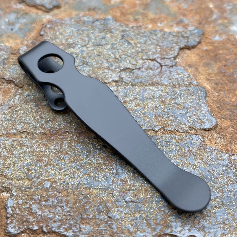 Lynch Deepcarry-Clip Spyderco Shaman/Bodacious Black Cerakote