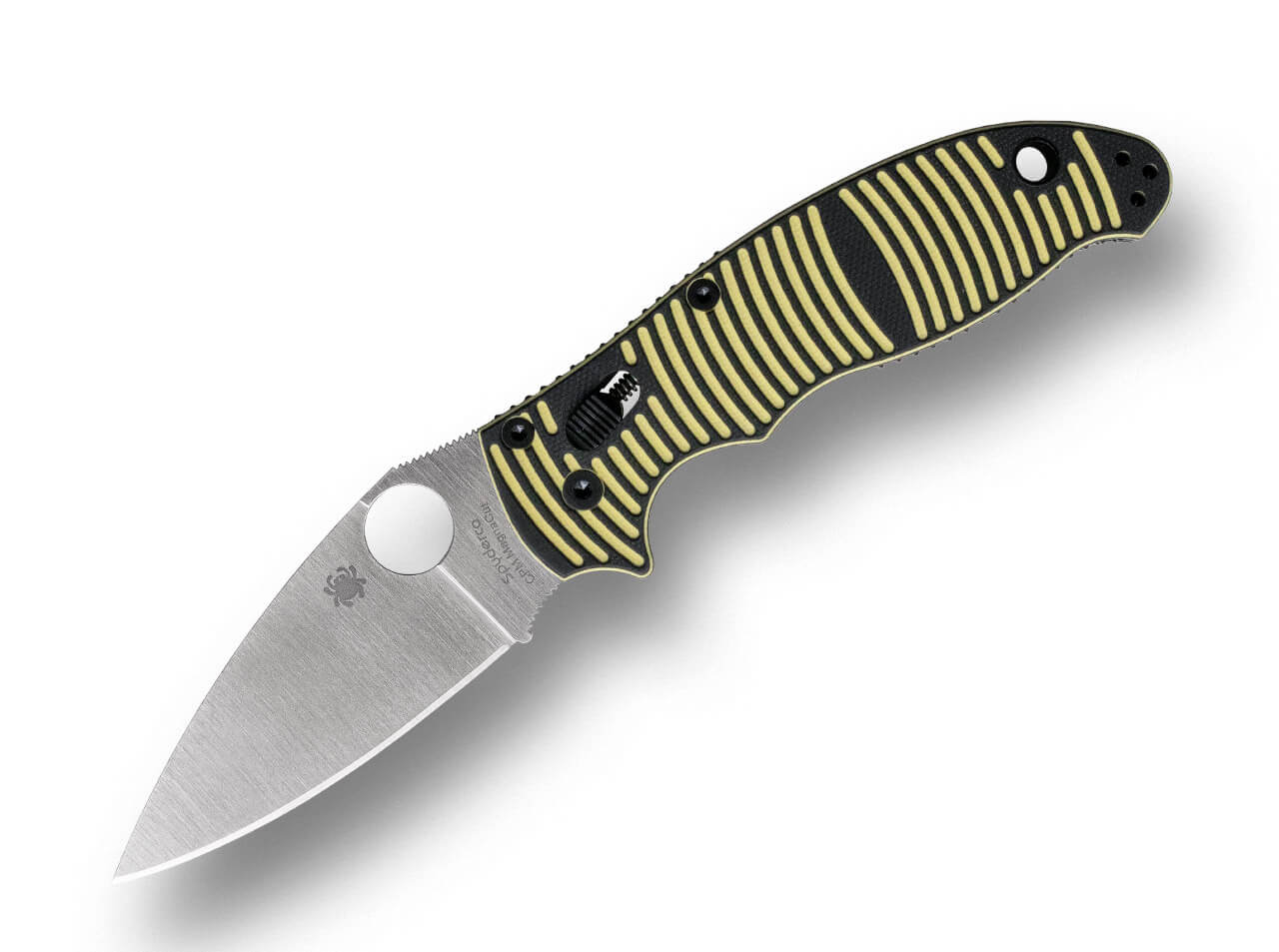 Spyderco Manix 2 Salt MagnaCut Yellow & Black G10 – Image 1
