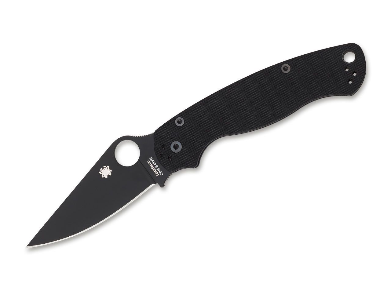 Spyderco Para-Military 2 Black G10 Klinge, Dolch, Messer, Waffe