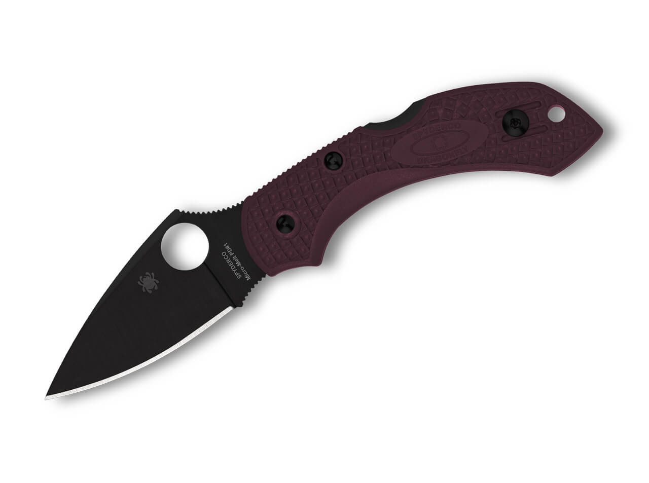Spyderco Dragonfly 2 Lightweight Micro-Melt PD#1 Black Blade  Klinge, Dolch, Messer, Waffe