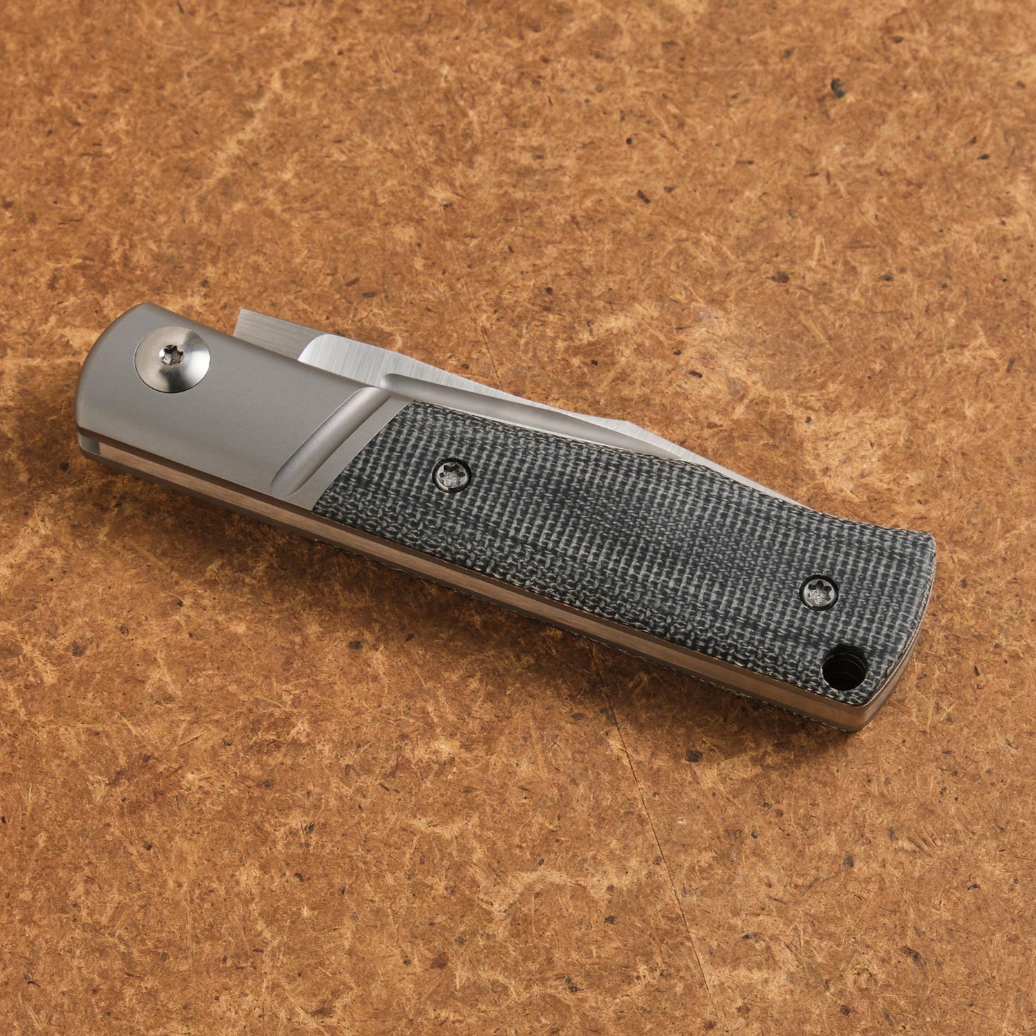 NotoriousEDC Kingpin Slipjoint Black Micarta / Satin Blade