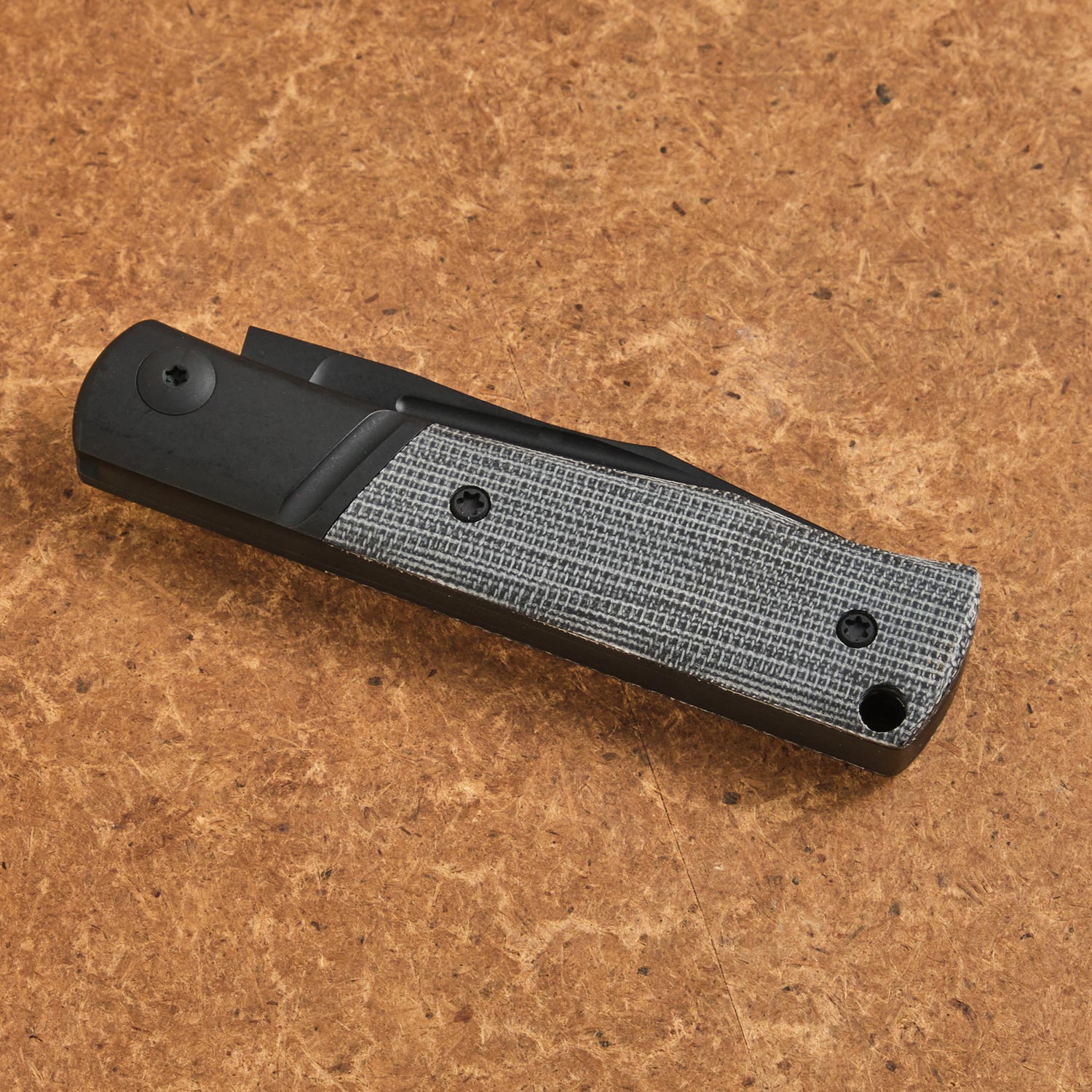 NotoriousEDC Kingpin Slipjoint Black Micarta / Black  Blade